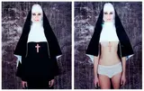 Nun Olga by Cécile Plaisance, Tirage photographique sur feuille lenticulaire, sold Sep 2022