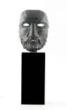 Le masque by Yves Trudeau, Bronze à patine foncée, sold Sep 2022