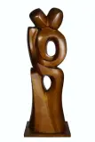 Sans titre - Couple entrelacé by Edith Brodkin, Bronze et socle en pierre noire, sold Sep 2022