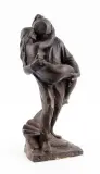Le pêcheur de perle by Alfred Laliberté, Plâtre à patine de bronze, sold Sep 2022