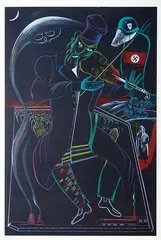 Nazi rats by Mihail Chemiakin, Lithographie, sold Sep 2022