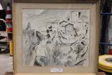 Vue d'une maison by Henri Goetz, Encre de Chine, aquarelle et crayon sur papier, sold Apr 2021