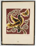 Sans titre by Jean Picart Le Doux, Lithographie «l'oiseau sur la branche» épreuve d'artiste, sold Jun 2018
