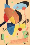Sans titre by Erich Wegner, Gouache et crayon sur papier, sold Jun 2018