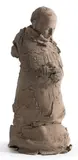 Personnage debout by Georges Jeanclos, Terre cuite, sold Jun 2018