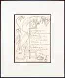 J'ai nettoyé ma maison en pensant à toi... by Jean-Pierre Hock, 1964, Crayon sur papier, sold Jun 2018