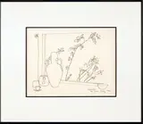 La fenêtre au rosier by Jean-Pierre Hock, 1964, Crayon sur papier, sold Jun 2018