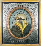 Portrait de femme by Olivier Leloup, 1987, Technique mixte et collages sur panneau, sold Jun 2018