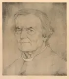 Portrait d'homme by Gustave Van de Woestijne, 1913, Lithographie, sold Jun 2018