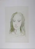 Portrait de Madone by Tsuguharu Foujita, 1964, Lithographie en couleur monogrammée et datée dans la planche, sold Dec 2015