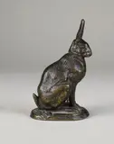 Lièvre assis by Antoine-Louis Barye, Epreuve en bronze à patine brun nuancé, sold Dec 2015