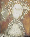 Composition abstraite by Anita Tullio, Technique mixte en céramique et terre cuite et résine, sold Nov 2015