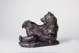Ours assis Numéro 2 by Antoine-Louis Barye, Epreuve en bronze à patine brun nuancé noir, sold Nov 2015