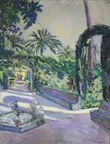 Un jardin à Séville by Pierre Matossy, 1934, Aquarelle et gouache, sold Nov 2015
