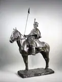 Le lancier savoyard by Pavel Petrovitch Troubetskoy, Epreuve en bronze à patine brun nuancé, sold Nov 2015