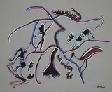 Animaux by Marcel Gotène, Gouache sur papier signé en bas à droite, sold Nov 2015