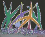 Fougère et sol by Marcel Gotène, Gouache sur papier signé en bas à droite, sold Nov 2015