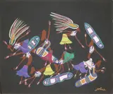 Danseurs by Marcel Gotène, Gouache sur papier signé en bas à droite, sold Nov 2015