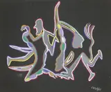Composition by Marcel Gotène, Gouache sur papier signé en bas à droite, sold Nov 2015