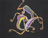Genies maléfiques by Marcel Gotène, Gouache sur papier signé en bas à droite, sold Nov 2015
