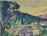 Paysage de provençal by Henri Manguin, Lithographie signée dans la planche et numérotée, sold Oct 2015
