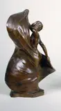 Loie Fuller, mouvement de danse by Rupert Carabin, Epreuve en bronze à patine brun clair nuancé rouge, sold Oct 2015