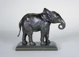 Eléphanteau by Charles Valton, Epreuve en bronze à patine vert nuancé, sold Oct 2015