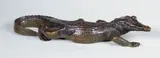 Le Crocodile by Antoine-Louis Barye, Epreuve en bronze à patine brun clair nuancé vert, sold Oct 2015