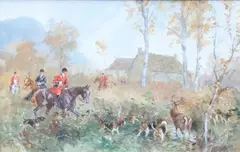 Bat-l'eau by Karl Reille, Gouache signée en bas à gauche, sold Jun 2015