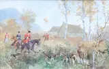 Bat-l'eau by Karl Reille, Gouache signée en bas à gauche, sold Jun 2015
