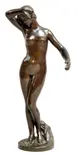 Jeune femme nue by Antonin Jean Paul Carles, Epreuve en bronze à patine brune, sold Jun 2015