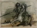 Don Quichote by Claude Weisbuch, Lithographie numérotée, sold Apr 2015
