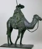 Le méhariste by Honoré Sausse, Epreuve en bronze à patine brun nuancé, sold Mar 2015