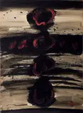 COMPOSITION by T'ang Haywen, Gouache, encre et lavis d'encre sur papier signé en bas à droite, sold Oct 2008