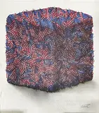 Compression de drapeaux américains by César Baldaccini, Lithographie, sold Apr 2025
