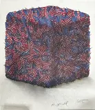 Compression de drapeaux américains by César Baldaccini, Lithographie, sold Apr 2025