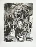 Musicien au village by Marc Chagall, Lithographie, sold Apr 2025