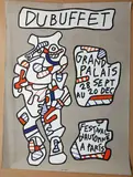 Dubuffet - Grand Palais, Festival d'automne à Paris by Jean Dubuffet, Affiche lithographique en couleur Imp, sold Apr 2025