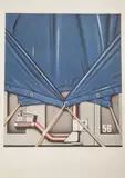 La Bâche bleue by Peter Klasen, 1980, Lithographie sur papier, sold Apr 2025