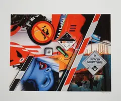 Inhalation Hazard by Peter Klasen, Lithographie sur papier, sold Apr 2025