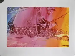 Toxique n° 32 (le Deltaplane), circa 1983 by Jacques Monory, Lithographie sur papier, sold Apr 2025