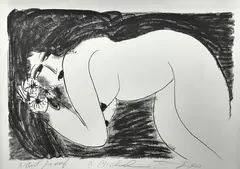 Femme nu allongé by Walasse Ting, Lithographie, sold Apr 2025