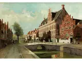 Blick Entlang des Turfmarktes mit Kanselarij in Leeuwarden by Johannes Christiaan Karel Klinkenberg, oil on canvas, sold Mar 2019