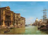 Canal Grande mit Kirche Santa Maria Della Salute by Lancelot Théodore Turpin de Crissé, oil on canvas, sold Dec 2023