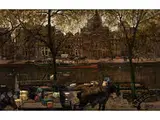 Ansicht der Prinsengracht Zwischen Amstel und Utrechtsestraat by Gerrit Willem Knap, oil on canvas, sold Dec 2018