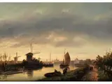 Holländische Sommerlandschaft an Einem Fluss by Charles Leickert, oil on panel, sold Mar 2019