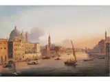 Venedig in Abendstimmung by Giovanni Grubacs, oil on canvas, sold Jun 2026