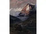 Norwegische Berglandschaft mit Fjordsee by Walter Leistikow, oil on canvas, offered Dec 2015