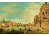 Venedig – Canal Grande mit Basilika Della Salute by Giuseppe Borsato, oil on canvas, sold Apr 2022