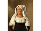 Junge Frau aus den Albaner Bergen by Anselm Feuerbach, oil on canvas, offered Apr 2022
